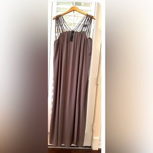 BCBGMaxAzria Soft Taupe Maxi dress